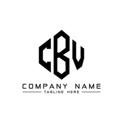 CBV letter logo design with polygon shape. CBV polygon logo monogram. CBV cube logo design. CBV hexagon vector logo template white and black colors. CBV monogram, CBV business and real estate logo. 