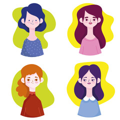 women avatar set