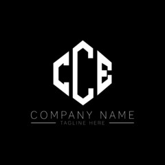 CCE letter logo design with polygon shape. CCE polygon logo monogram. CCE cube logo design. CCE hexagon vector logo template white and black colors. CCE monogram, CCE business and real estate logo. 