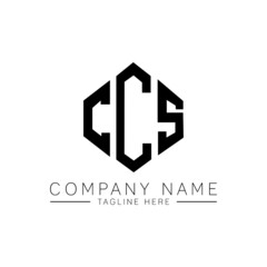 CCS letter logo design with polygon shape. CCS polygon logo monogram. CCS cube logo design. CCS hexagon vector logo template white and black colors. CCS monogram, CCS business and real estate logo. 