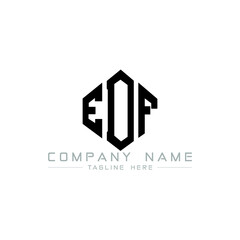 EDF letter logo design with polygon shape. EDF polygon logo monogram. EDF cube logo design. EDF hexagon vector logo template white and black colors. EDF monogram, EDF business and real estate logo. 