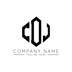 CDJ letter logo design with polygon shape. CDJ polygon logo monogram. CDJ cube logo design. CDJ hexagon vector logo template white and black colors. CDJ monogram, CDJ business and real estate logo. 