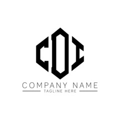 CDI letter logo design with polygon shape. CDI polygon logo monogram. CDI cube logo design. CDI hexagon vector logo template white and black colors. CDI monogram, CDI business and real estate logo. 