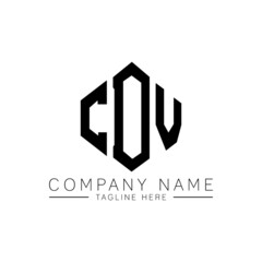 CDV letter logo design with polygon shape. CDV polygon logo monogram. CDV cube logo design. CDV hexagon vector logo template white and black colors. CDV monogram, CDV business and real estate logo. 