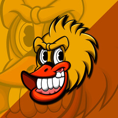 Crazy Duck (Cartoon Vectorial)