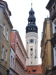 The Tower of Town Hall in Zielona Góra, Poland