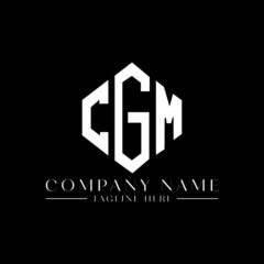 CGM letter logo design with polygon shape. CGM polygon logo monogram. CGM cube logo design. CGM hexagon vector logo template white and black colors. CGM monogram, CGM business and real estate logo. 