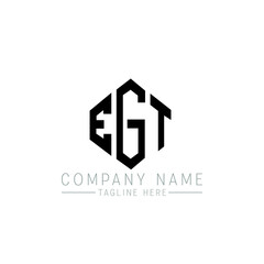 EGT letter logo design with polygon shape. EGT polygon logo monogram. EGT cube logo design. EGT hexagon vector logo template white and black colors. EGT monogram, EGT business and real estate logo. 