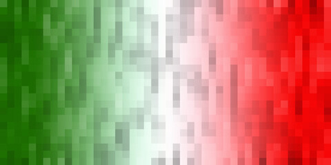 Fototapeta na wymiar Abstract background with Italian flag colors, green white red 