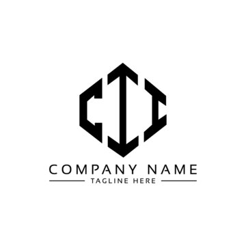 CII letter logo design with polygon shape. CII polygon logo monogram. CII cube logo design. CII hexagon vector logo template white and black colors. CII monogram, CII business and real estate logo. 