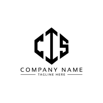 CIS letter logo design with polygon shape. CIS polygon logo monogram. CIS cube logo design. CIS hexagon vector logo template white and black colors. CIS monogram, CIS business and real estate logo. 