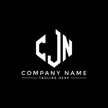 CJN letter logo design with polygon shape. CJN polygon logo monogram. CJN cube logo design. CJN hexagon vector logo template white and black colors. CJN monogram, CJN business and real estate logo. 