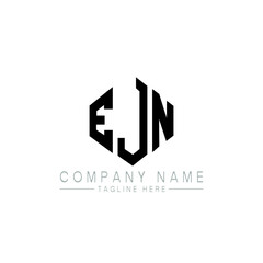 EJN letter logo design with polygon shape. EJN polygon logo monogram. EJN cube logo design. EJN hexagon vector logo template white and black colors. EJN monogram, EJN business and real estate logo. 