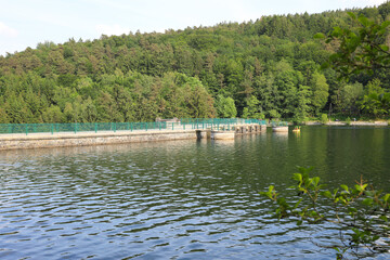 Oestetalsperre in Sauerland, Westphalia, Germany