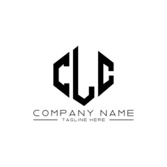 Fototapeta premium CLC letter logo design with polygon shape. CLC polygon logo monogram. CLC cube logo design. CLC hexagon vector logo template white and black colors. CLC monogram, CLC business and real estate logo. 