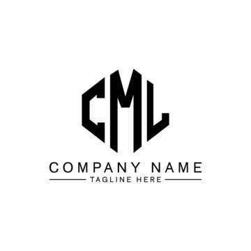 CML letter logo design with polygon shape. CML polygon logo monogram. CML cube logo design. CML hexagon vector logo template white and black colors. CML monogram, CML business and real estate logo. 