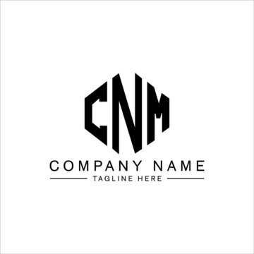 CNM letter logo design with polygon shape. CNM polygon logo monogram. CNM cube logo design. CNM hexagon vector logo template white and black colors. CNM monogram, CNM business and real estate logo. 