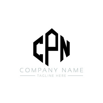CPN letter logo design with polygon shape. CPN polygon logo monogram. CPN cube logo design. CPN hexagon vector logo template white and black colors. CPN monogram, CPN business and real estate logo. 