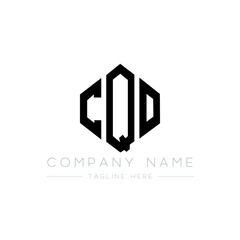 CQO letter logo design with polygon shape. CQO polygon logo monogram. CQO cube logo design. CQO hexagon vector logo template white and black colors. CQO monogram, CQO business and real estate logo. 
