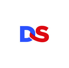 DS Company initial letters monogram. DS logo. DS letters typography.