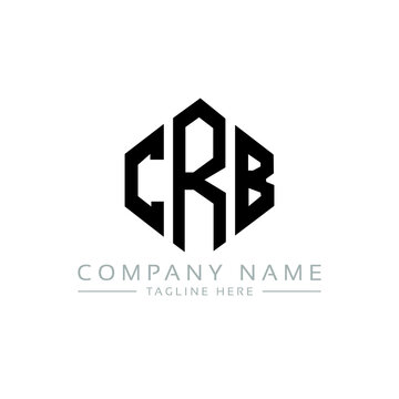CRB letter logo design with polygon shape. CRB polygon logo monogram. CRB cube logo design. CRB hexagon vector logo template white and black colors. CRB monogram, CRB business and real estate logo. 