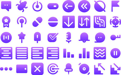 Element interface for website and app icons Icon