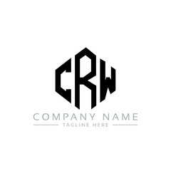 CRM letter logo design with polygon shape. CRM polygon logo monogram. CRM cube logo design. CRM hexagon vector logo template white and black colors. CRM monogram, CRM business and real estate logo. 