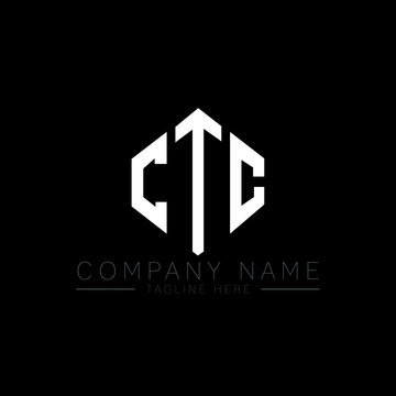CTC letter logo design with polygon shape. CTC polygon logo monogram. CTC cube logo design. CTC hexagon vector logo template white and black colors. CTC monogram, CTC business and real estate logo. 