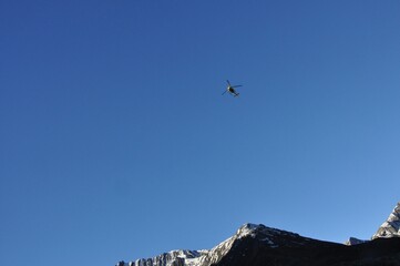 helicopter in flight