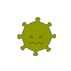 Virus. Mandatory vaccination. Coronavirus. Covid-19. Flu. Infection. Disease. Pandemic. Epidemic. Freehand drawing. Doodle vector illustration.