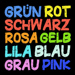 Text Farben in falscher Farbe geschrieben