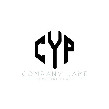 CYP letter logo design with polygon shape. CYP polygon logo monogram. CYP cube logo design. CYP hexagon vector logo template white and black colors. CYP monogram, CYP business and real estate logo. 