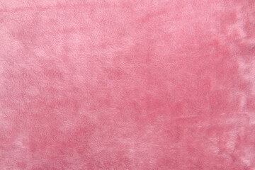 Texture of pink fluffy fabric, closeup