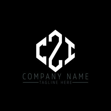 CZI letter logo design with polygon shape. CZI polygon logo monogram. CZI cube logo design. CZI hexagon vector logo template white and black colors. CZI monogram, CZI business and real estate logo. 