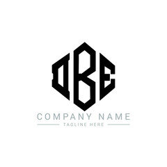 DBE letter logo design with polygon shape. DBE polygon logo monogram. DBE cube logo design. DBE hexagon vector logo template white and black colors. DBE monogram, DBE business and real estate logo. 