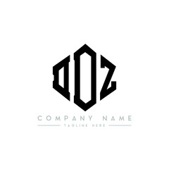 DDZ letter logo design with polygon shape. DDZ polygon logo monogram. DDZ cube logo design. DDZ hexagon vector logo template white and black colors. DDZ monogram, DDZ business and real estate logo.