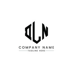 DLN letter logo design with polygon shape. DLN polygon logo monogram. DLN cube logo design. DLN hexagon vector logo template white and black colors. DLN monogram, DLN business and real estate logo. 