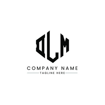 DLM letter logo design with polygon shape. DLM polygon logo monogram. DLM cube logo design. DLM hexagon vector logo template white and black colors. DLM monogram, DLM business and real estate logo. 