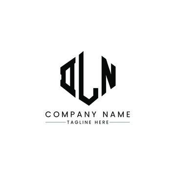 DLN letter logo design with polygon shape. DLN polygon logo monogram. DLN cube logo design. DLN hexagon vector logo template white and black colors. DLN monogram, DLN business and real estate logo. 