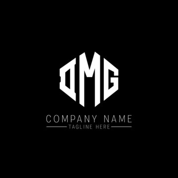 DMG letter logo design with polygon shape. DMG polygon logo monogram. DMG cube logo design. DMG hexagon vector logo template white and black colors. DMG monogram, DMG business and real estate logo. 