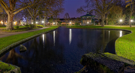 Parc Simon (vue nocturne) - Péruwelz