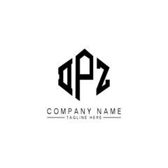 DPZ letter logo design with polygon shape. DPZ polygon logo monogram. DPZ cube logo design. DPZ hexagon vector logo template white and black colors. DPZ monogram, DPZ business and real estate logo. 