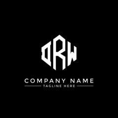 DRW letter logo design with polygon shape. DRW polygon logo monogram. DRW cube logo design. DRW hexagon vector logo template white and black colors. DRW monogram, DRW business and real estate logo. 