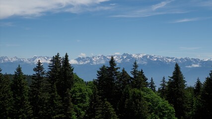 panoramique alpin à partir du massif du Vercors