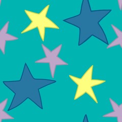 Fototapeta na wymiar seamless pattern with stars