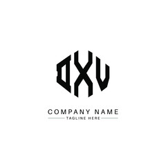 DXV letter logo design with polygon shape. DXV polygon logo monogram. DXV cube logo design. DXV hexagon vector logo template white and black colors. DXV monogram, DXV business and real estate logo. 