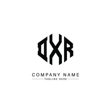 DXR letter logo design with polygon shape. DXR polygon logo monogram. DXR cube logo design. DXR hexagon vector logo template white and black colors. DXR monogram, DXR business and real estate logo. 