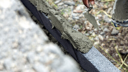 making brickwall fence for safty home