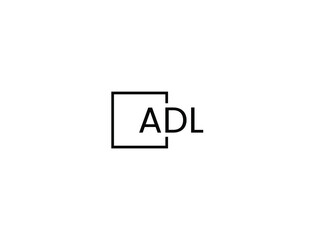 ADL letter initial logo design vector illustration