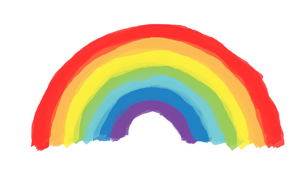 Die Farben des Regenbogen Hintergrund wei&szlig;